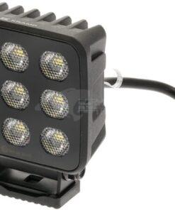 Faro de trabajo LED, 90 W, 6800 lm, cuadrado, 12/24 V, blanco, 108 x 120,7 x 52,7 mm enchufe Deutsch, luz de proyección, 18 LEDs