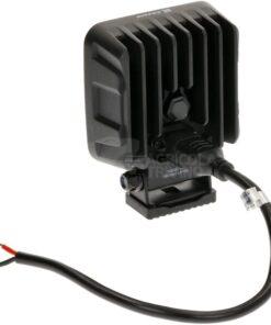 Faro de trabajo LED, 90 W, 6800 lm, cuadrado, 12/24 V, blanco, 108 x 120,7 x 52,7 mm enchufe Deutsch, luz de proyección, 18 LEDs