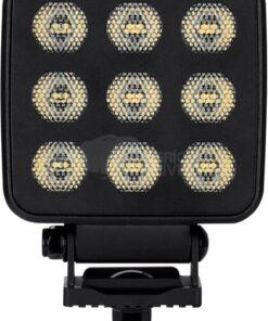 Faro de trabajo LED, 90 W, 6800 lm, cuadrado, 12/24 V, blanco, 108 x 120,7 x 52,7 mm enchufe Deutsch, luz de proyección, 18 LEDs
