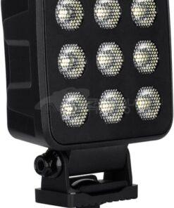 Faro de trabajo LED, 90 W, 6800 lm, cuadrado, 12/24 V, blanco, 108 x 120,7 x 52,7 mm enchufe Deutsch, luz de proyección, 18 LEDs