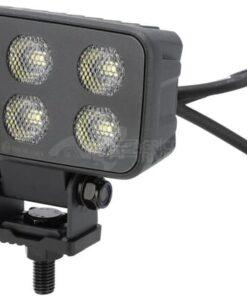 Faro de trabajo LED, 60 W, 4630 lm, rectangular, 12/24 V, blanco, 115 x 65 x 47 mm enchufe Deutsch, luz de proyección, 12 LEDs