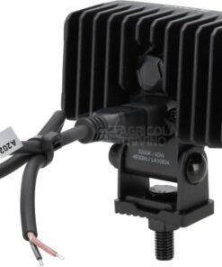 Faro de trabajo LED, 60 W, 4630 lm, rectangular, 12/24 V, blanco, 115 x 65 x 47 mm enchufe Deutsch, luz de proyección, 12 LEDs