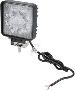 Foco de trabajo LED, 24W, 2000lm, cuadrado, blanco, 107x52x136mm, flood, Kramp