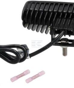 Foco de trabajo LED, 18W, 1620lm, rectangular, blanco, 160x60x70mm, haz luz concentrado, Kramp (caja de 8 uds.)