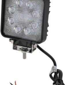 Foco de trabajo LED, 24W, 2000lm, cuadrado, blanco, 107x52x136mm, spot, Kramp