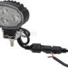 Faro de trabajo LED, 20W, 3000lm, oval, blanco, 100x54x93mm,Deutsch 2-pin, flood, Kramp