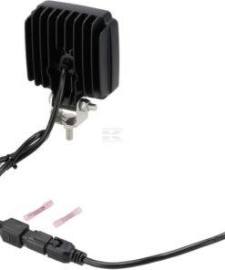 Faro de trabajo LED, 27W, 3420lm, cuadrado, blanco, 96,5x48,5x124,5mm,Deutsch 2-pin, flood, Kramp