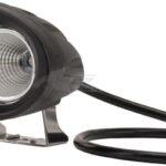 Luz de trabajo LED, 20 W, 1800 lm, oval, 10-30 V, 96 x 72 x 79 mm, proyector, 2 LED, gopart