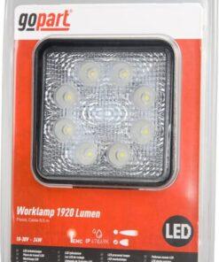 Luz de trabajo LED, 24 W, 1920 lm, cuadrada, 10-30 V, 110 x 45 x 110 mm, proyector, 8 LED, gopart