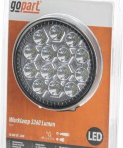 Luz de trabajo LED 42 W, 3360 lm, redonda, 10-30 V,  Ø 117 mm, haz concentrado, 14 LED, gopart