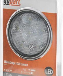 Luz de trabajo LED, 18W, 1440 lm, redonda, 10-30 V, Ø110 mm, proyector, 6 LED, gopart