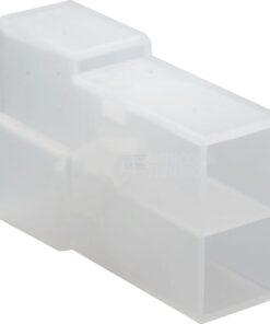 Carcasa enchufe 2 polos macho en T