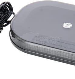 Barra destellante LED, ámbar, 90 W, 12/24 V, fijación magnética, 248 x 171 x 55 mm, 30 LEDs, Kramp