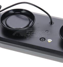 Barra destellante LED, ámbar, 12/24V, fijación magnética, 365x173x47mm, 42 LEDs, Kramp