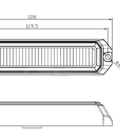Luces de advertencia naranja 6 LED