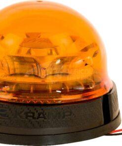 Faro rotativo LED, ámbar, 12-24 V 9W, fijación atornillable, Kramp