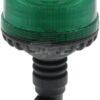 Beacon LED, low profile, 17W, 12-24V, green, flexible pole mount, diameter  115mm x179mm
