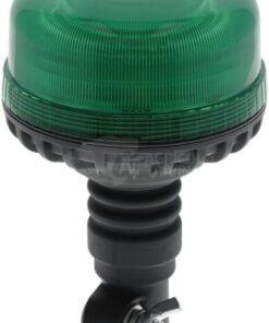 Beacon LED, low profile, 17W, 12-24V, green, flexible pole mount, diameter  115mm x179mm