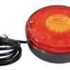 Luz trasera LED, redonda, 12/24 V., rojo/ámbar, atornillable Ø 140 mm