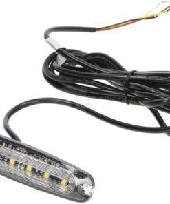 Luz intermitente de advertencia LED, rectangular, 10/30 V, naranja, 130 x 30 x 7 mm, 6 LED, Kramp 10 Luz intermitente de advertencia LED, rectangular, 10/30 V, naranja, 130 x 30 x 7 mm, 6 LED, Kramp