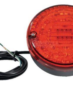 Luz antiniebla LED, redonda, 12/24 V, roja, atornillable, Ø 140mm
