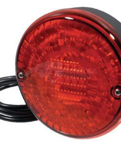 Luz antiniebla LED, redonda, 12/24 V, roja, atornillable, Ø 140mm