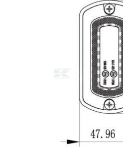 Luz de advertencia LED, ámbar, 3 LED, Kramp