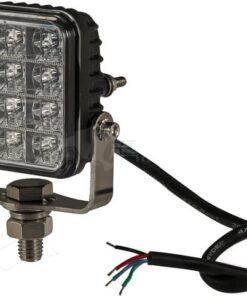 Luz de advertencia LED, 10-30 V, ámbar, 12 LED, Kramp