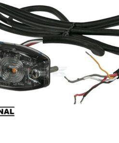 Luz de advertencia intermitente LED, rectangular, 10/30 V, azul, 82x30x9 mm, 3 LED, Kramp
