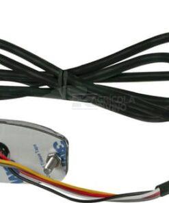Luz de advertencia intermitente LED, rectangular, 10/30 V, azul, 82x30x9 mm, 3 LED, Kramp