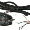 Luz de advertencia intermitente LED, rectangular, 10/30 V, verde, 82 x 30 x 9 mm, 3 LED's, Kramp