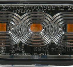 Luz de advertencia intermitente LED, rectangular, 10/30 V, verde, 82 x 30 x 9 mm, 3 LED's, Kramp
