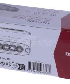 Luz de advertencia parpadeante, ámbar, 4 LED