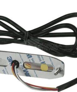 Luz intermitente de advertencia LED, rectangular, 10/30 V, naranja, 130 x 30 x 7 mm, 6 LED, Kramp 12 Luz intermitente de advertencia LED, rectangular, 10/30 V, naranja, 130 x 30 x 7 mm, 6 LED, Kramp