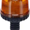 Faro rotativo destellante LED, 20W, 12-24V, ámbar, montaje poste flexible, Ø126 mm x 201 mm
