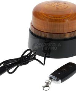 Baliza LED, recargable, mando a distancia, 19 W, ámbar, magnética, Ø114 x 104 mm