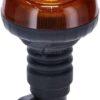 Baliza LED, perfil bajo, 15 W, 12-24 V, ámbar, montaje en poste flexible, Ø86 mm x 138 mm