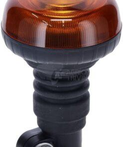 Baliza LED, perfil bajo, 15 W, 12-24 V, ámbar, montaje en poste flexible, Ø86 mm x 138 mm