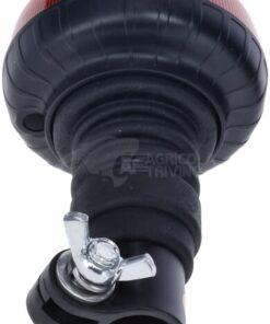 Baliza LED, perfil bajo, 15 W, 12-24 V, ámbar, montaje en poste flexible, Ø86 mm x 138 mm