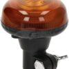 Baliza LED, perfil bajo, 15 W, 12-24 V, ámbar, poste DIN, Ø86 mm x 97 mm