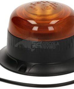 Baliza LED, perfil bajo, 15 W, 12-24 V, ámbar, atornillable, Ø86 mm x 67 mm