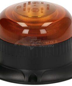 Baliza LED, perfil bajo, 15 W, 12-24 V, ámbar, atornillable, Ø86 mm x 67 mm