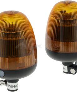 Juego de 2 balizas intermitentes LED sincronizables TWIN, 12-24V, flexibles