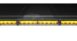 Barra destellante LED, ámbar, 100 W, 12/24 V, fijación atornillable, 762 mm, Kramp