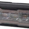 Luz de advertencia intermitente / luz de baliza lateral LED, rectangular, 12/24V, naranja/naranja, 129x41x14mm, 12/42 LED, Kramp