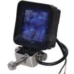 Luz de trabajo LED, 8 W, 720 lm, cuadrada, 10 / 12 / 36 V, azul, 70 x 70 mm, proyector, Kramp