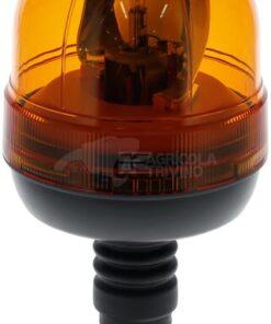Baliza giratoria Halógena, 55W, 12V, ámbar, montaje en poste flexible, Ø 127mm x240mm, Kramp