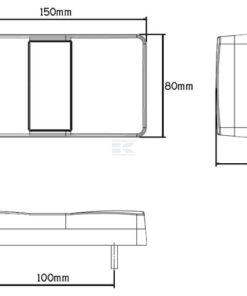 Luz trasera LED, rectangular, 12/24 V., rojo/marrón/amarillo, atornillable, 158 x 27 x 80 mm, 24 LED 3 Luz trasera LED, rectangular, 12/24 V., rojo/marrón/amarillo, atornillable, 158 x 27 x 80 mm, 24 LED