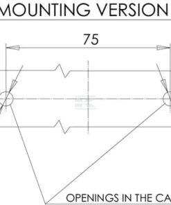 Luz de galibó Izda. LED, 12-24 V, 108 x 134 x 49 mm, Kramp