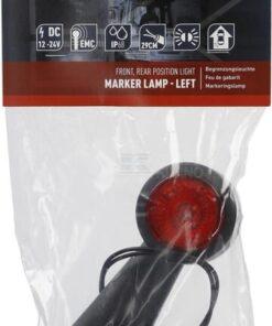 Luz de galibó Izda. LED, 12-24 V, 108 x 134 x 49 mm, Kramp